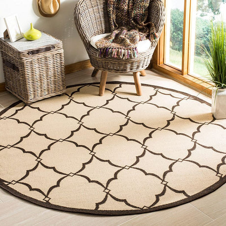 Safavieh Linden Lnd125U Creme / Brown Rugs - Safavieh - lnd125u - 6sq