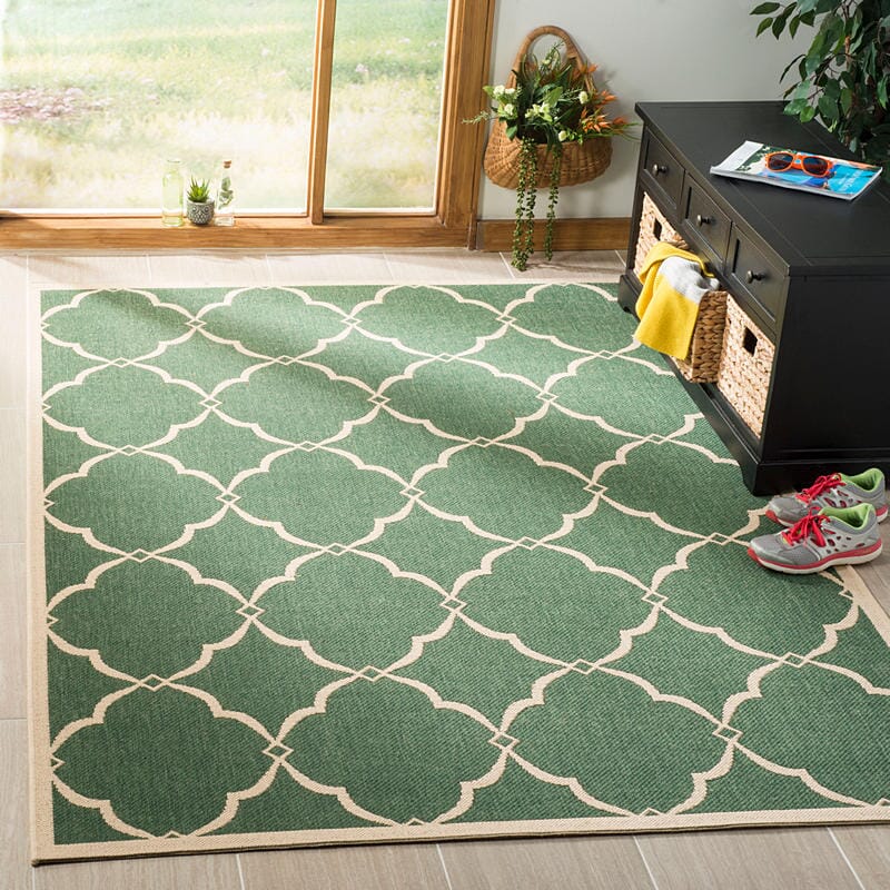 Safavieh Linden Lnd125Y Green / Creme Rugs - Safavieh - lnd125y - 4