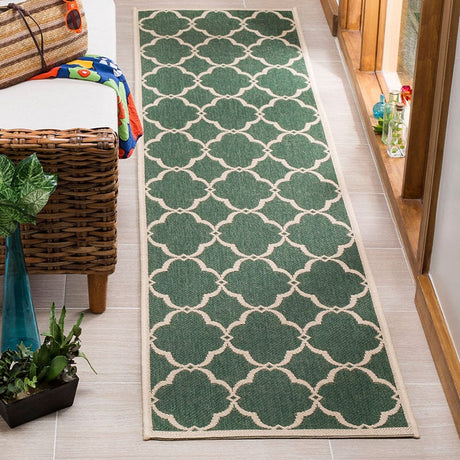 Safavieh Linden Lnd125Y Green / Creme Rugs - Safavieh - lnd125y - 6sq
