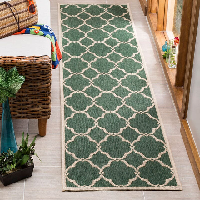 Safavieh Linden Lnd125Y Green / Creme Rugs - Safavieh - lnd125y - 6sq