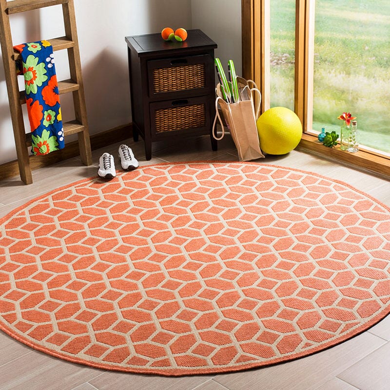 Safavieh Linden Lnd127P Rust / Creme Rugs - Safavieh - lnd127p - 6r