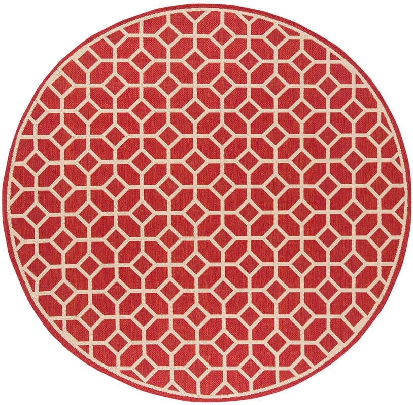 Safavieh Linden Lnd127Q Red / Creme Rugs - Safavieh - lnd127q - 6r
