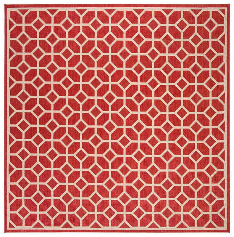 Safavieh Linden Lnd127Q Red / Creme Rugs - Safavieh - lnd127q - 6sq