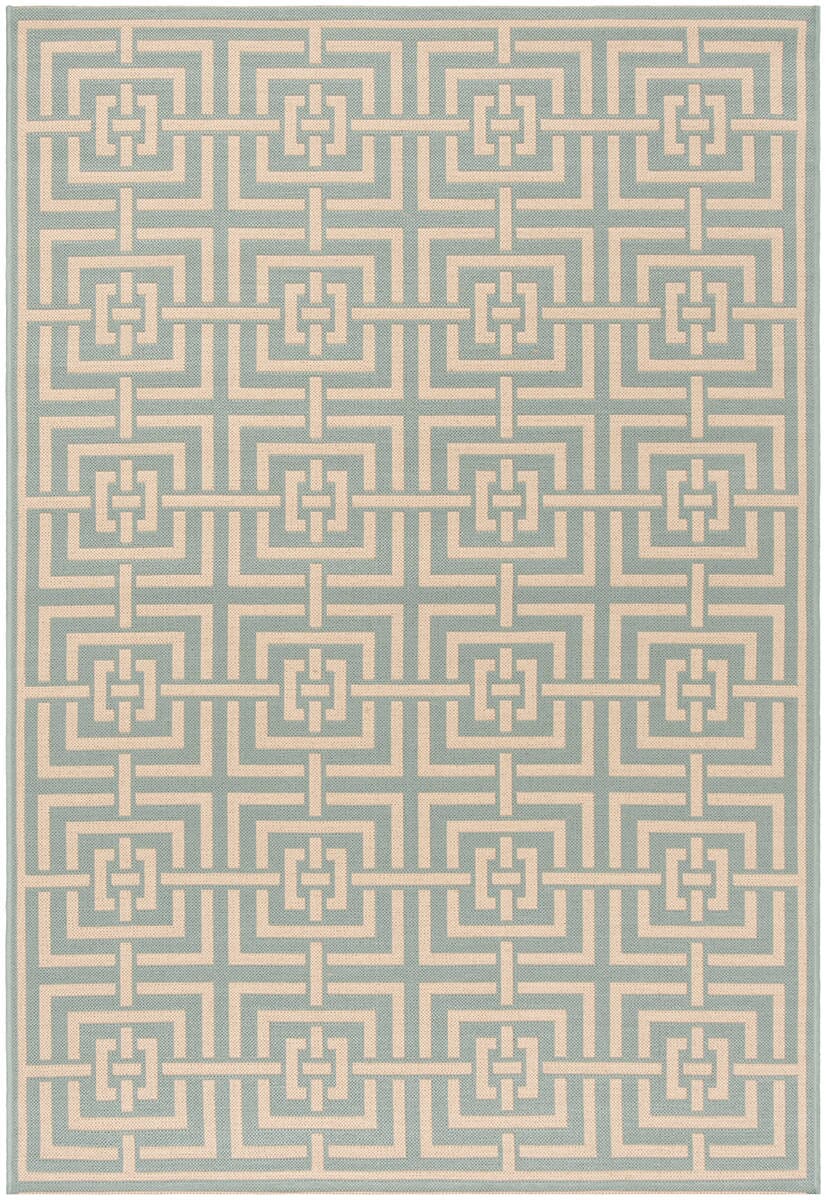 Safavieh Linden Lnd128K Aqua / Cream Rugs - Safavieh - lnd128k - 4