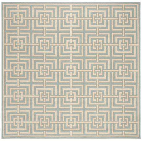 Safavieh Linden Lnd128K Aqua / Cream Rugs - Safavieh - lnd128k - 6sq