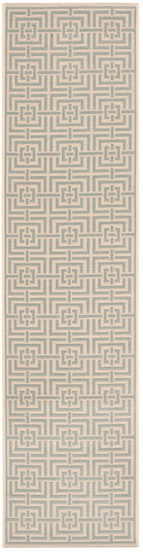 Safavieh Linden Lnd128L Cream / Aqua Rugs - Safavieh - lnd128l - 28