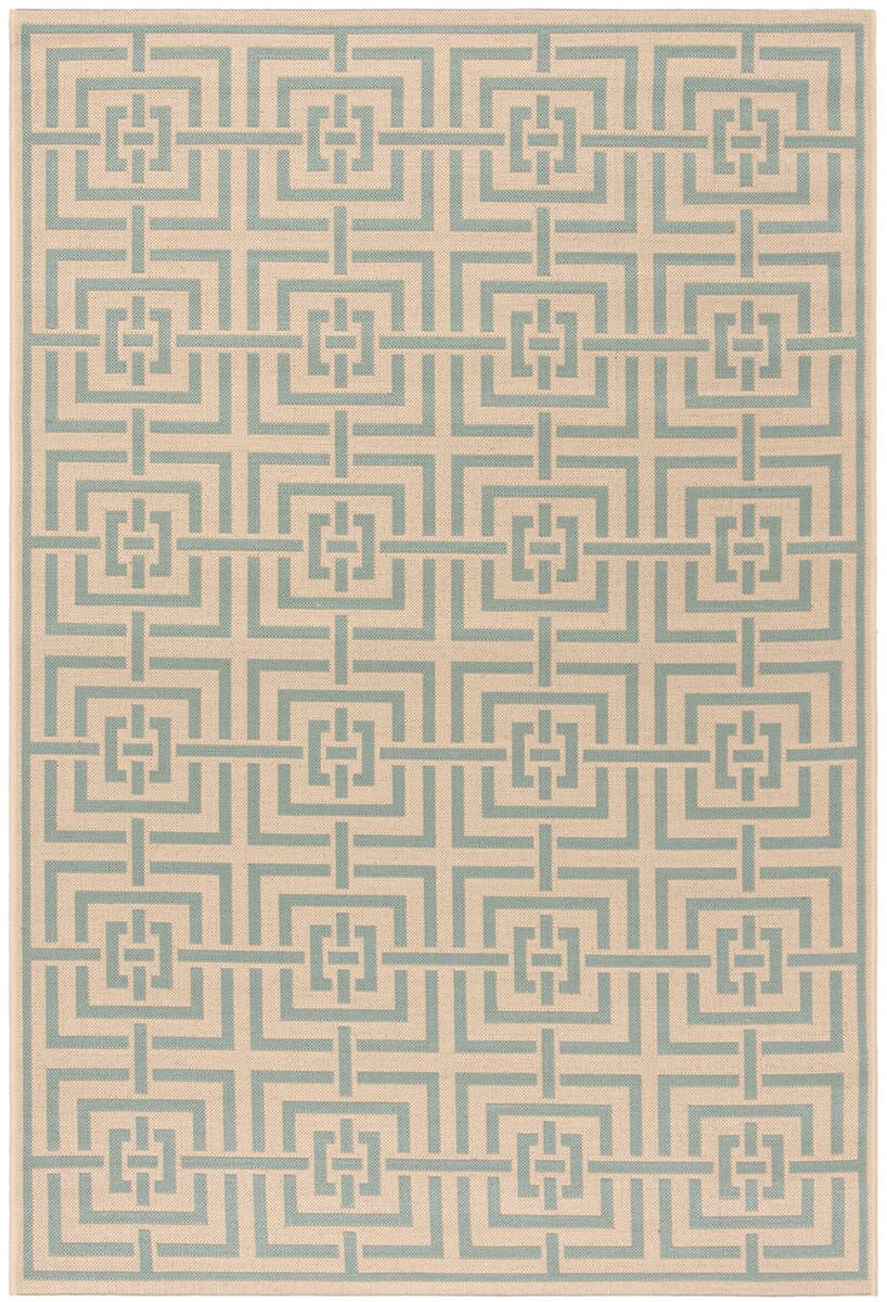 Safavieh Linden Lnd128L Cream / Aqua Rugs - Safavieh - lnd128l - 4