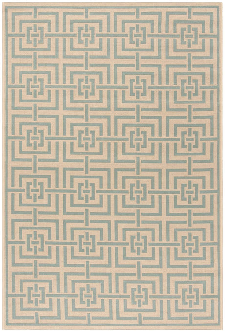 Safavieh Linden Lnd128L Cream / Aqua Rugs - Safavieh - lnd128l - 4