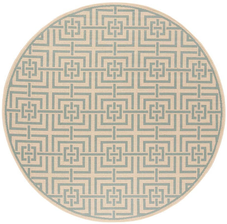 Safavieh Linden Lnd128L Cream / Aqua Rugs - Safavieh - lnd128l - 6r