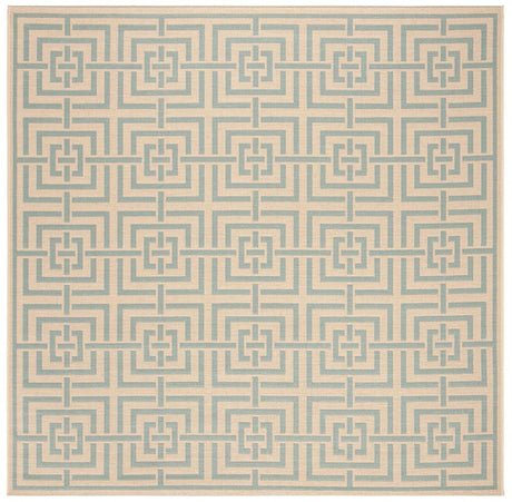 Safavieh Linden Lnd128L Cream / Aqua Rugs - Safavieh - lnd128l - 6sq