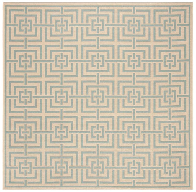 Safavieh Linden Lnd128L Cream / Aqua Rugs - Safavieh - lnd128l - 6sq
