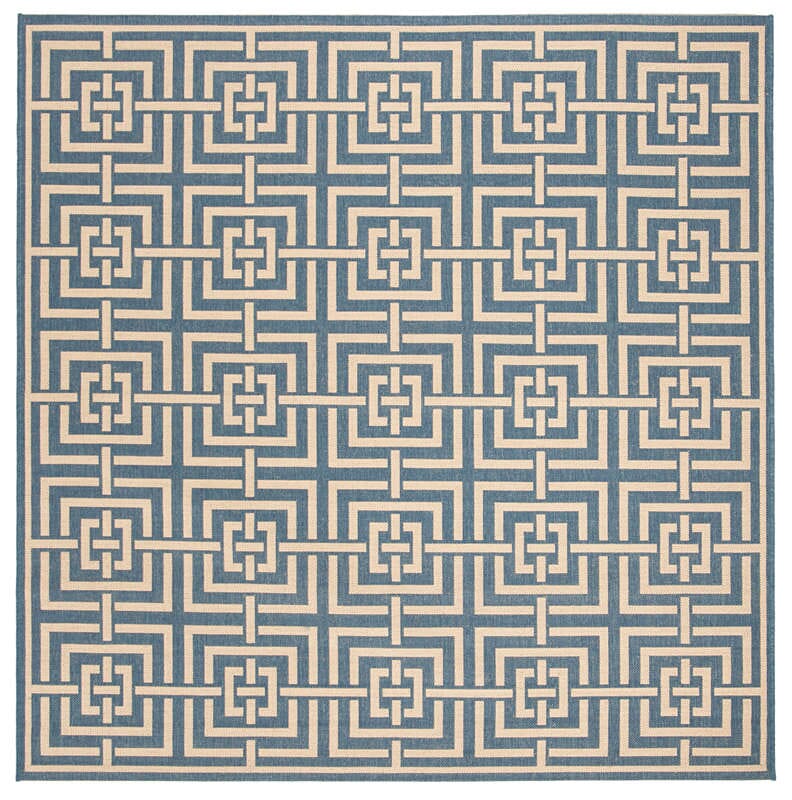 Safavieh Linden Lnd128M Blue / Creme Rugs - Safavieh - lnd128m - 6sq