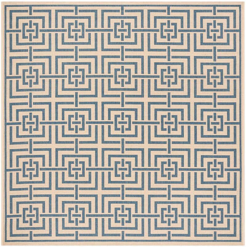 Safavieh Linden Lnd128N Cream / Blue Rugs - Safavieh - lnd128n - 6sq