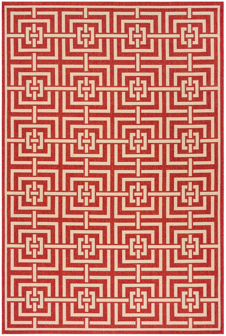 Safavieh Linden Lnd128Q Red / Creme Rugs - Safavieh - lnd128q - 4