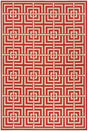 Safavieh Linden Lnd128Q Red / Creme Rugs - Safavieh - lnd128q - 4