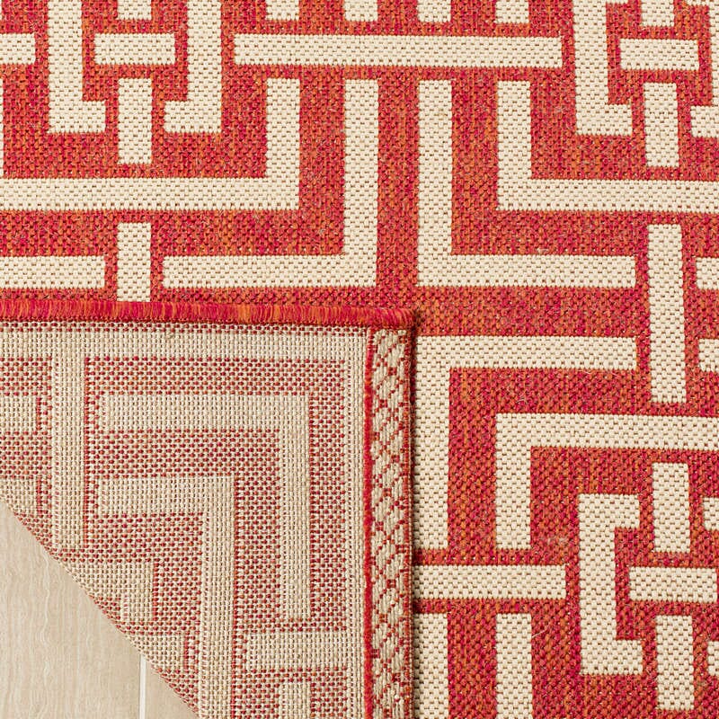 Safavieh Linden Lnd128Q Red / Creme Rugs - Safavieh - lnd128q - 4