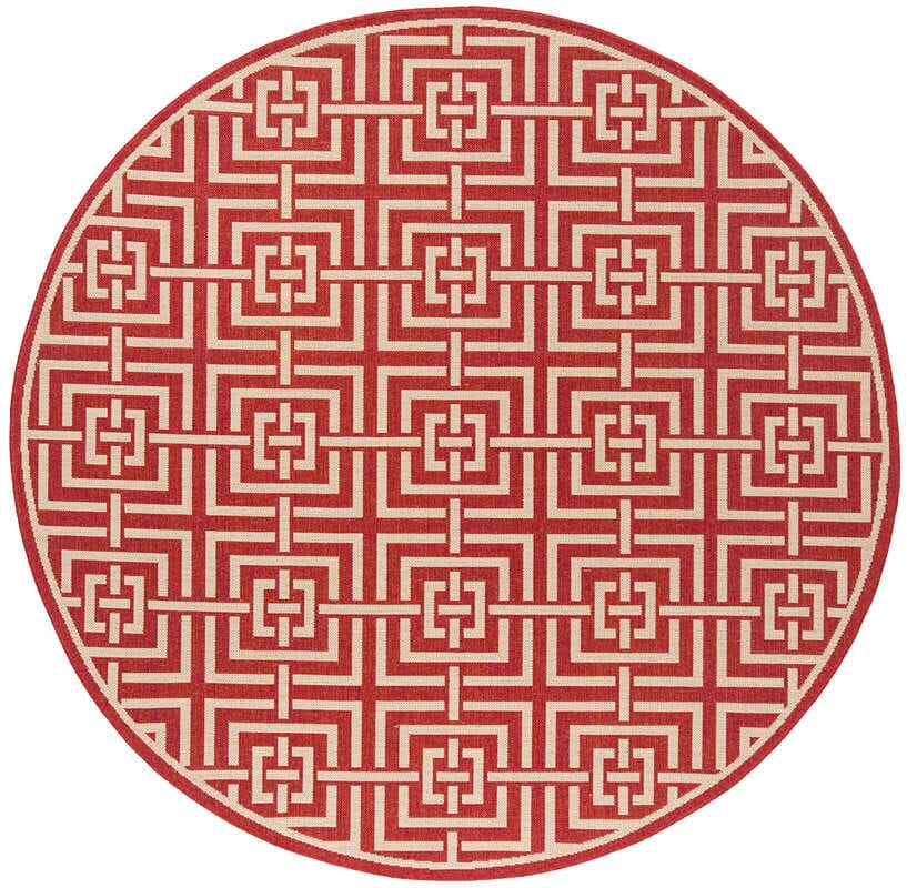 Safavieh Linden Lnd128Q Red / Creme Rugs - Safavieh - lnd128q - 6r
