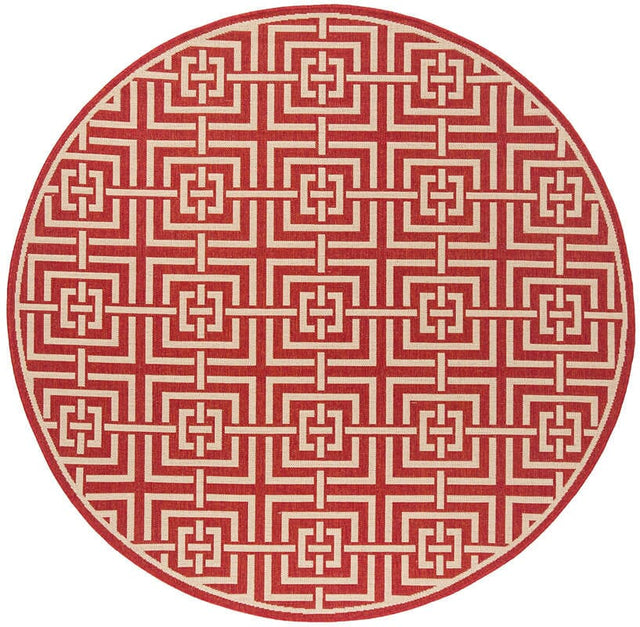 Safavieh Linden Lnd128Q Red / Creme Rugs - Safavieh - lnd128q - 6r