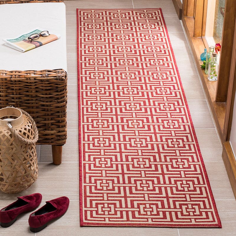 Safavieh Linden Lnd128Q Red / Creme Rugs - Safavieh - lnd128q - 6sq