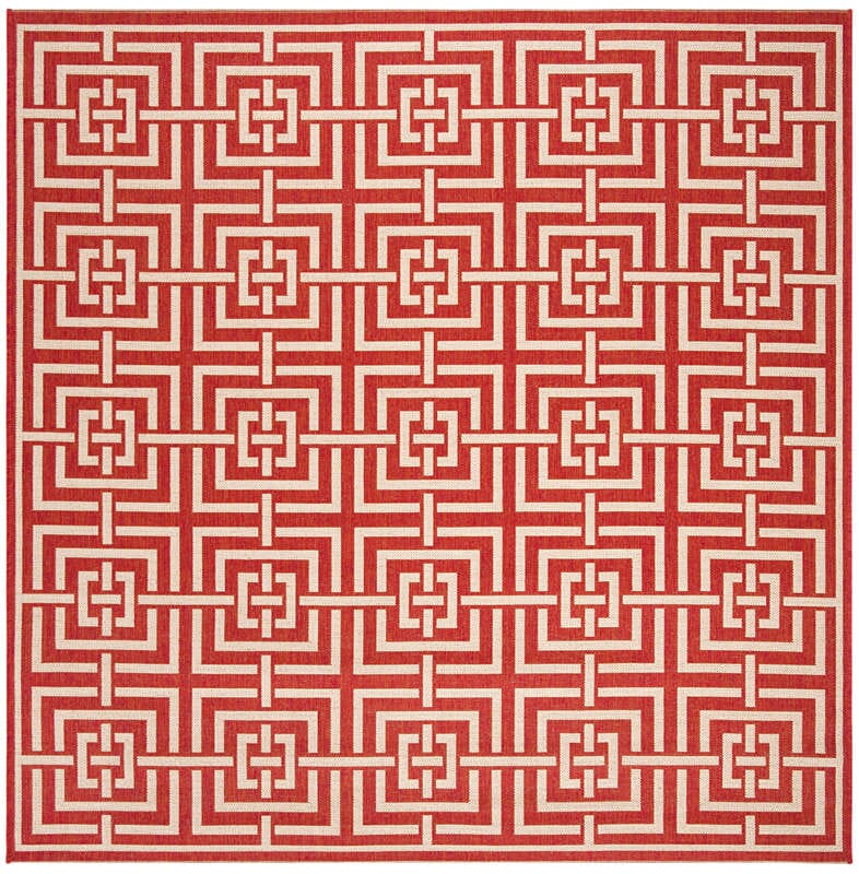 Safavieh Linden Lnd128Q Red / Creme Rugs - Safavieh - lnd128q - 6sq
