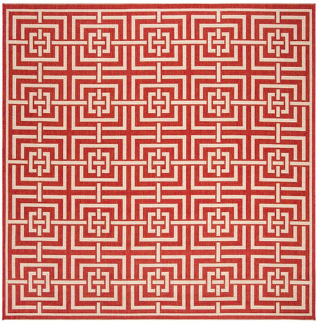 Safavieh Linden Lnd128Q Red / Creme Rugs - Safavieh - lnd128q - 6sq