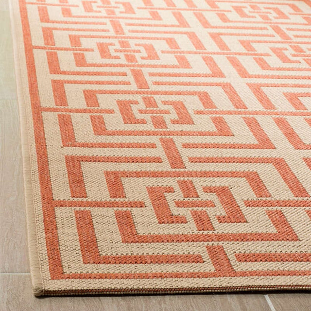 Safavieh Linden Lnd128R Cream / Rust Rugs - Safavieh - lnd128r - 4