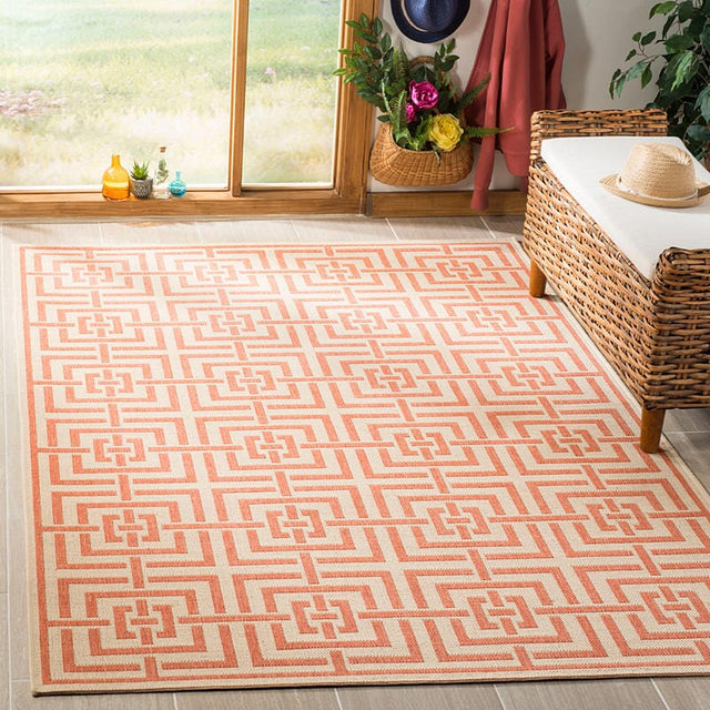 Safavieh Linden Lnd128R Cream / Rust Rugs - Safavieh - lnd128r - 4