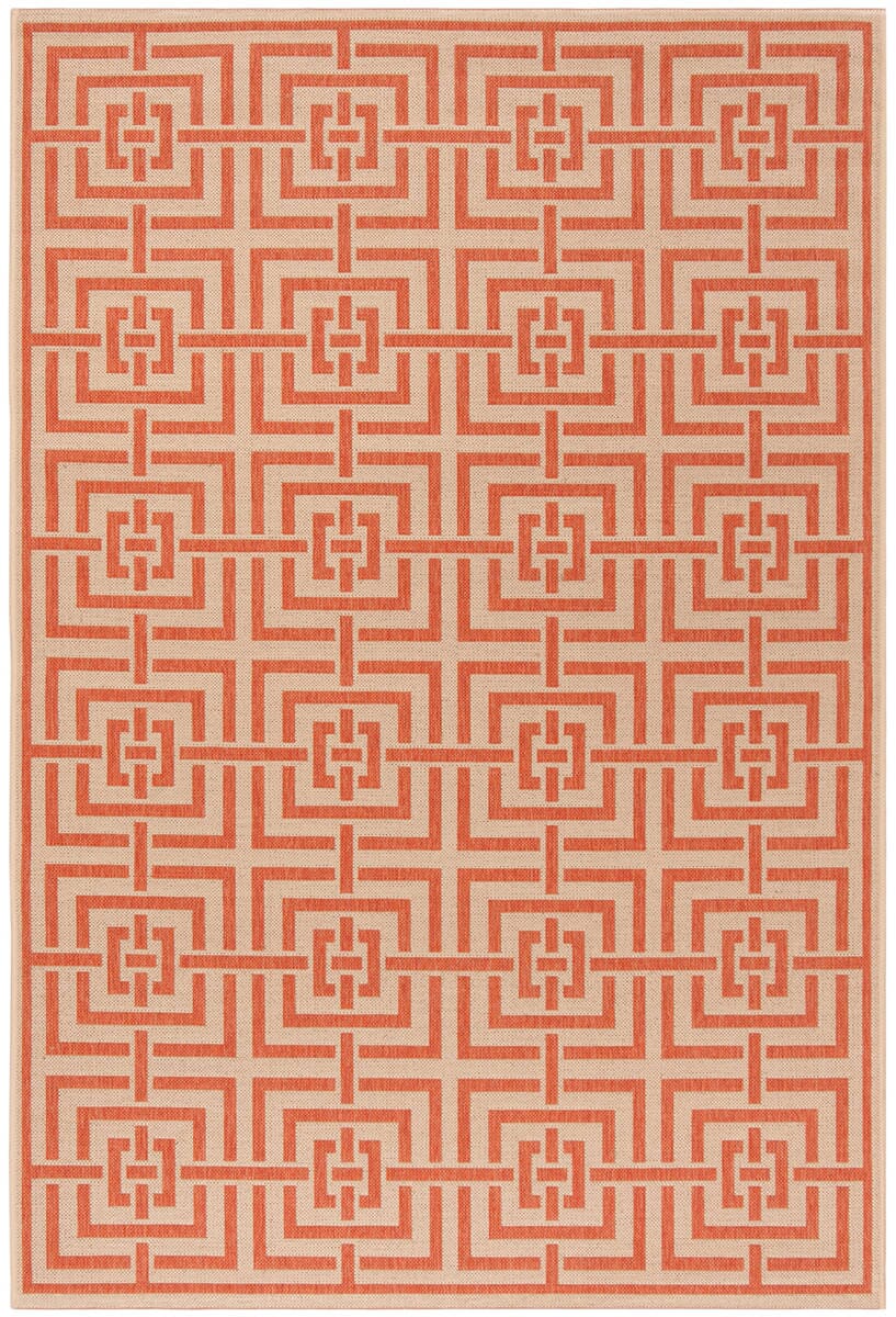 Safavieh Linden Lnd128R Cream / Rust Rugs - Safavieh - lnd128r - 4