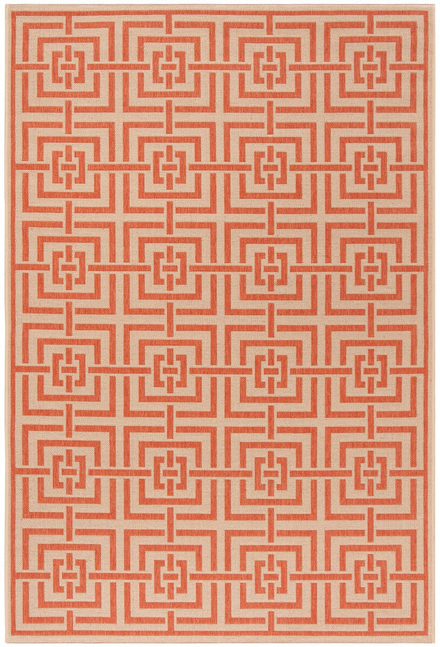 Safavieh Linden Lnd128R Cream / Rust Rugs - Safavieh - lnd128r - 4