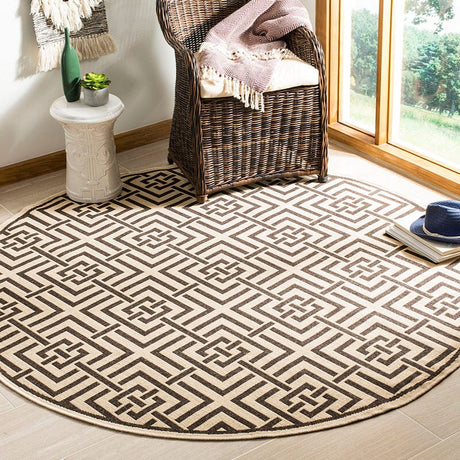 Safavieh Linden Lnd128U Creme / Brown Rugs - Safavieh - lnd128u - 6sq