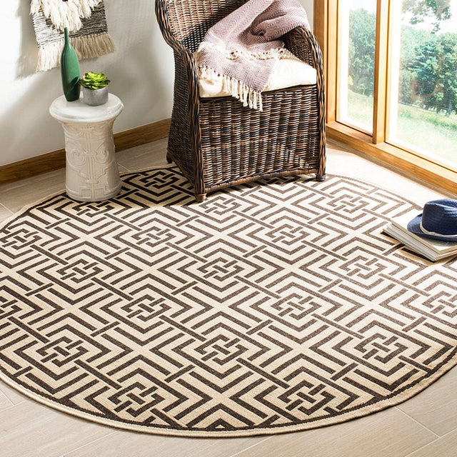 Safavieh Linden Lnd128U Creme / Brown Rugs - Safavieh - lnd128u - 6sq