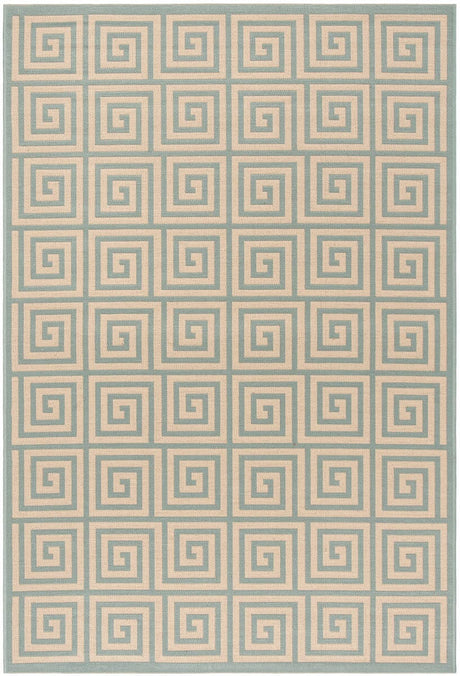 Safavieh Linden Lnd129L Cream / Aqua Rugs - Safavieh - lnd129l - 4