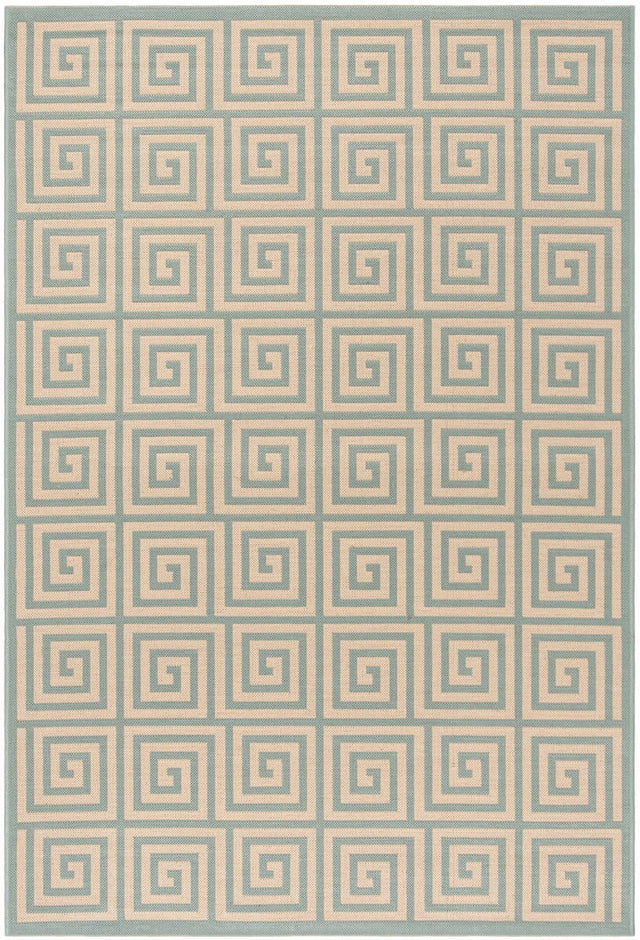 Safavieh Linden Lnd129L Cream / Aqua Rugs - Safavieh - lnd129l - 4