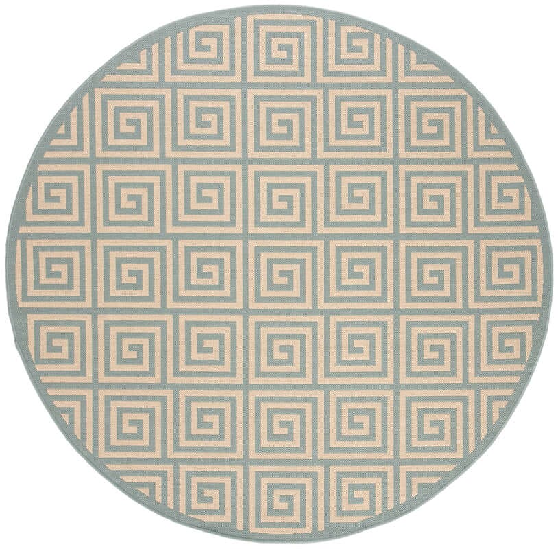 Safavieh Linden Lnd129L Cream / Aqua Rugs - Safavieh - lnd129l - 6r