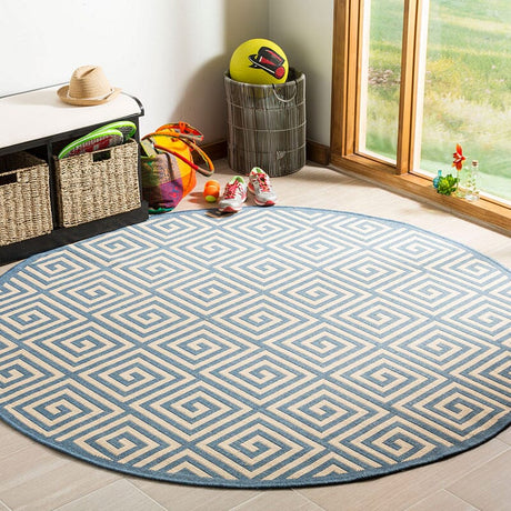 Safavieh Linden Lnd129N Cream / Blue Rugs - Safavieh - lnd129n - 6sq