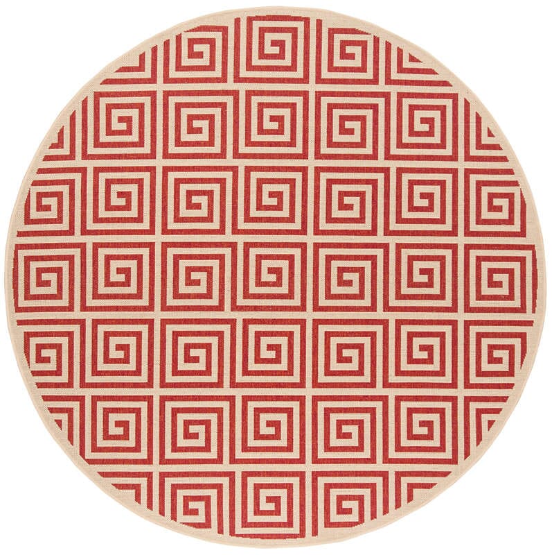 Safavieh Linden Lnd129Q Red / Creme Rugs - Safavieh - lnd129q - 6r