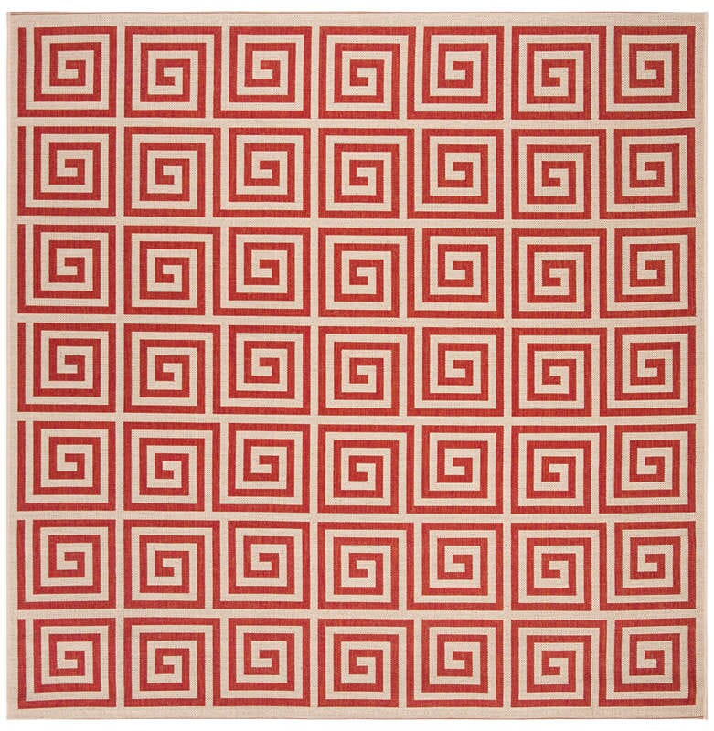 Safavieh Linden Lnd129Q Red / Creme Rugs - Safavieh - lnd129q - 6sq