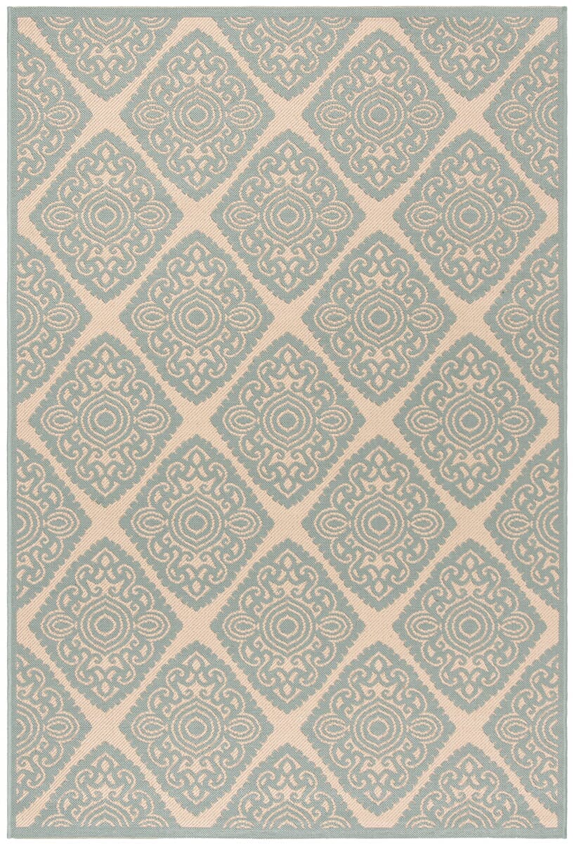 Safavieh Linden Lnd132L Cream / Aqua Rugs - Safavieh - lnd132l - 4