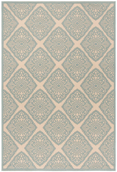 Safavieh Linden Lnd132L Cream / Aqua Rugs - Safavieh - lnd132l - 4