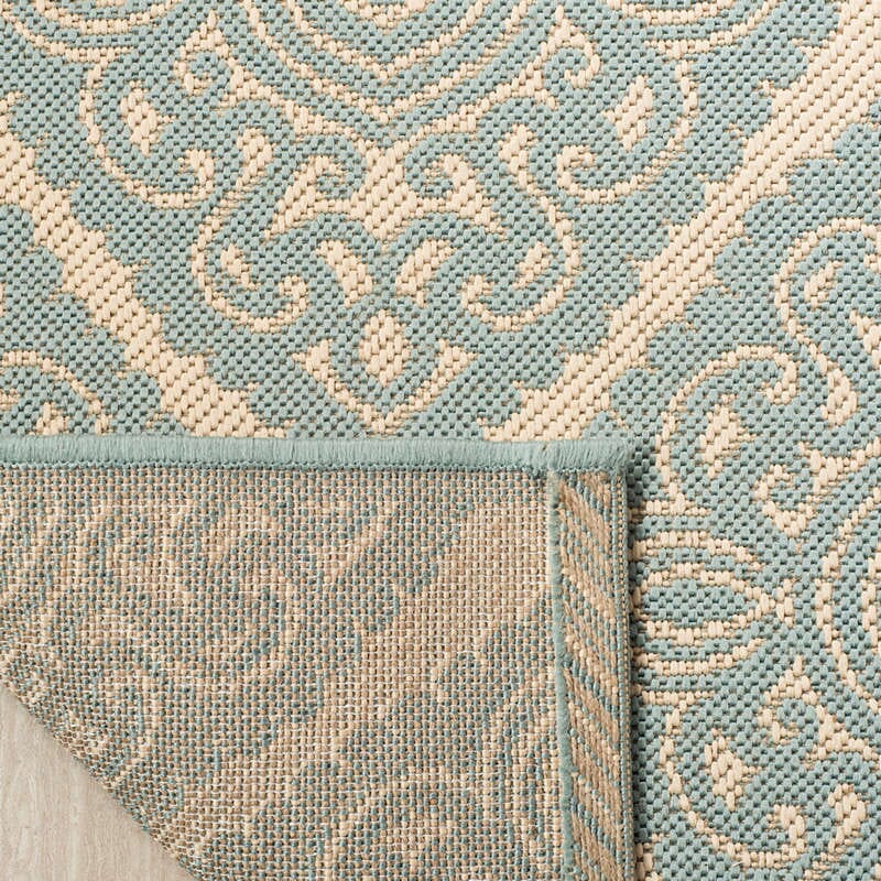 Safavieh Linden Lnd132L Cream / Aqua Rugs - Safavieh - lnd132l - 4