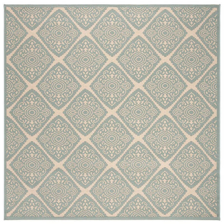 Safavieh Linden Lnd132L Cream / Aqua Rugs - Safavieh - lnd132l - 6sq