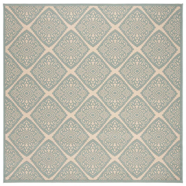 Safavieh Linden Lnd132L Cream / Aqua Rugs - Safavieh - lnd132l - 6sq