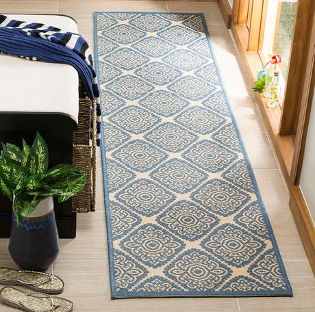 Safavieh Linden Lnd132N Cream / Blue Rugs - Safavieh - lnd132n - 6sq