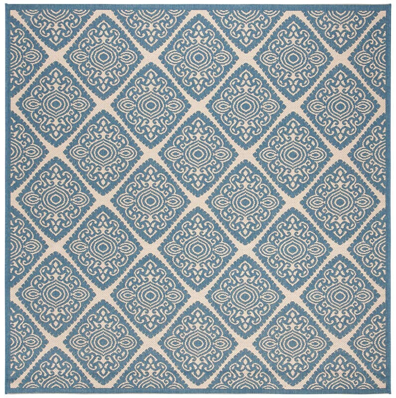 Safavieh Linden Lnd132N Cream / Blue Rugs - Safavieh - lnd132n - 6sq