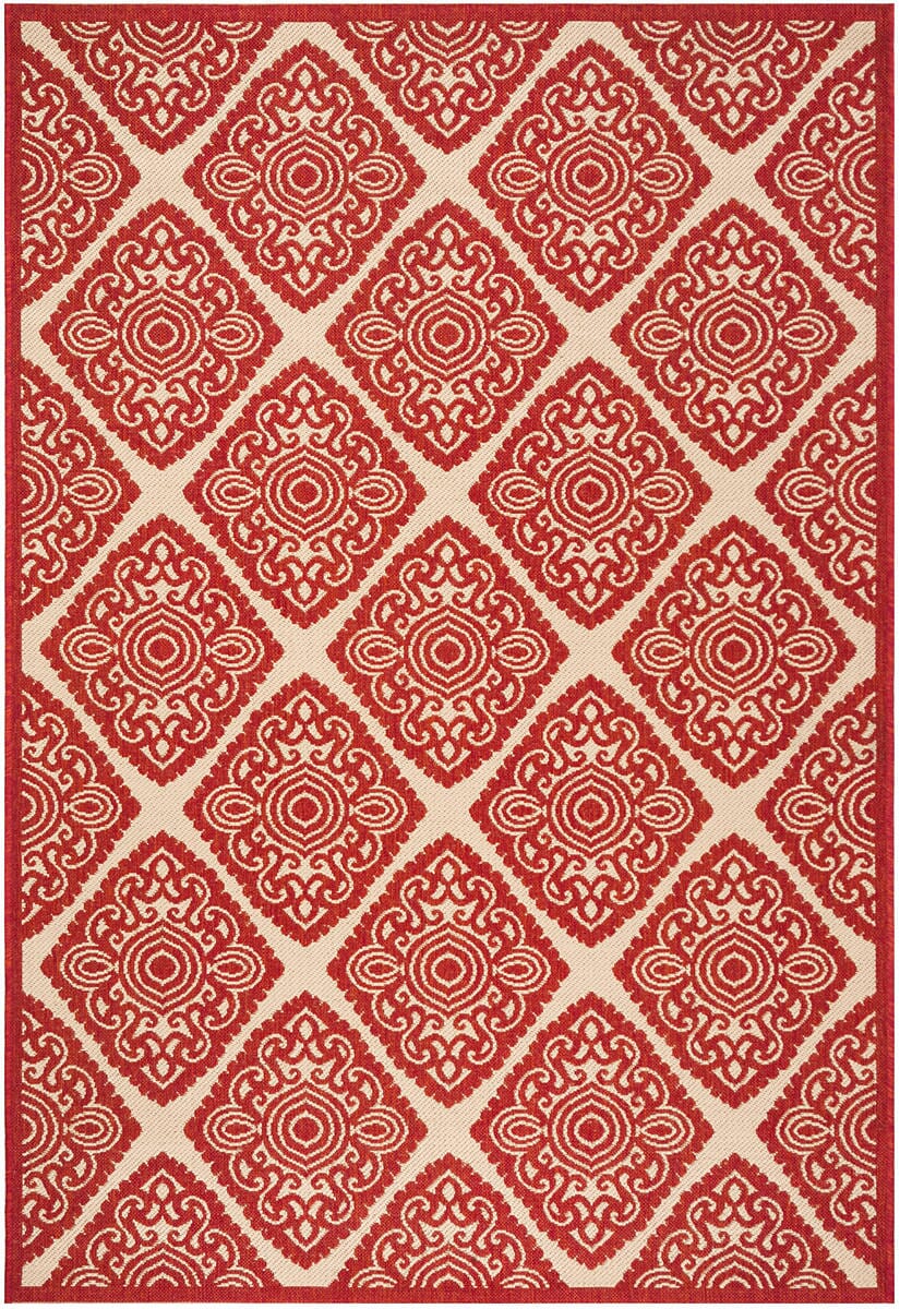 Safavieh Linden Lnd132Q Red / Creme Rugs - Safavieh - lnd132q - 4