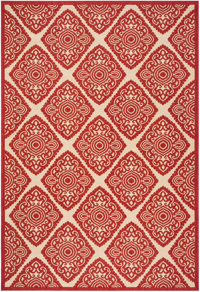 Safavieh Linden Lnd132Q Red / Creme Rugs - Safavieh - lnd132q - 4
