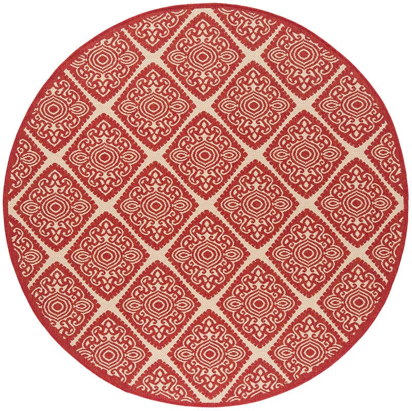 Safavieh Linden Lnd132Q Red / Creme Rugs - Safavieh - lnd132q - 6r