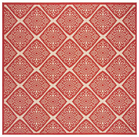 Safavieh Linden Lnd132Q Red / Creme Rugs - Safavieh - lnd132q - 6sq