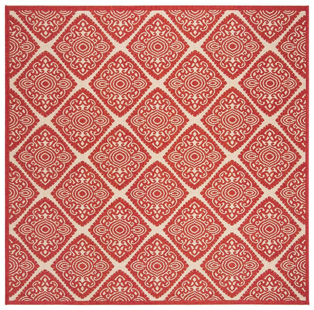 Safavieh Linden Lnd132Q Red / Creme Rugs - Safavieh - lnd132q - 6sq