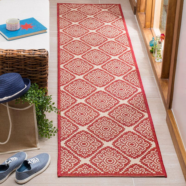 Safavieh Linden Lnd132Q Red / Creme Rugs - Safavieh - lnd132q - 6sq